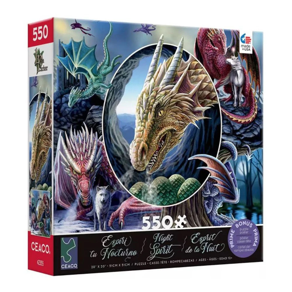 Ceaco - Night Spirit Dragons 550 Piece Puzzle