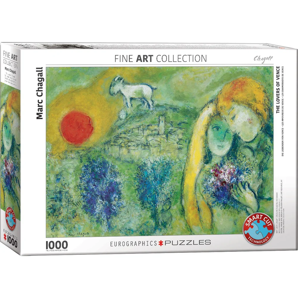 Chagall -  Lovers Of Vence 1000 Piece Puzzle