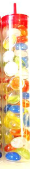 Chessex - CHX 01198 Catseye Assorted Colors Glass Stones Tube