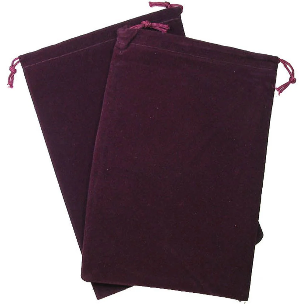 Chessex Dice Bag Suedecloth (S) Burgundy 4 Inch x 5 1/2 CHX 02373 - Image 2