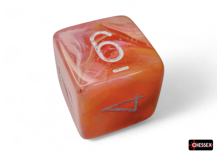 Chessex - CHX 27553 Festive Dahlia/white Luminary Polyhedral 7-Dice Set (Preorder) - Image 10