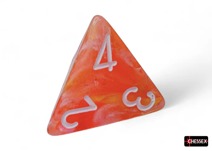 Chessex - CHX 27553 Festive Dahlia/white Luminary Polyhedral 7-Dice Set (Preorder) - Image 11