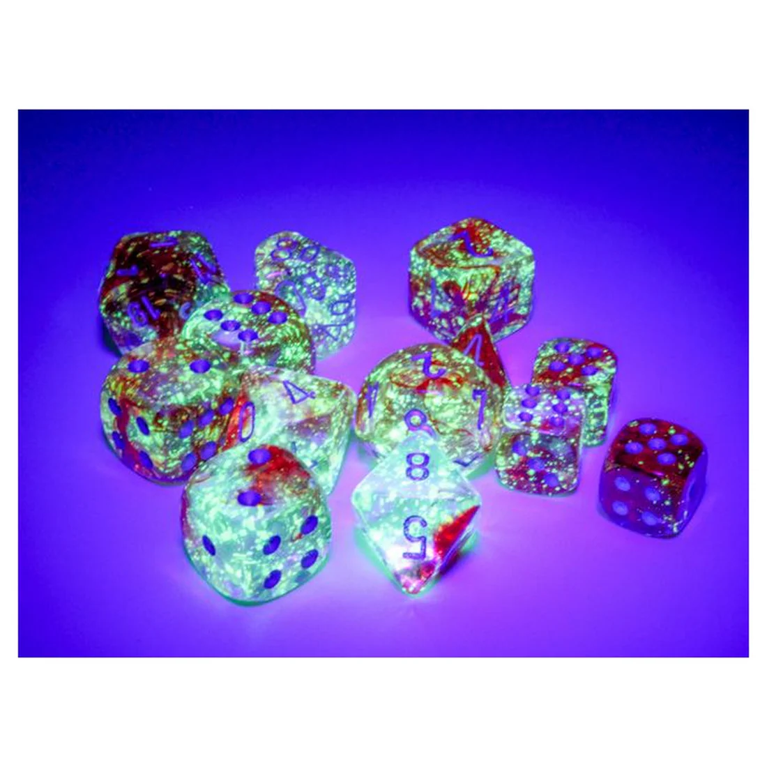 Chessex Nebula Luminary 12mm 36 Die Set – Red/Silver (CHX 27954) - Image 3