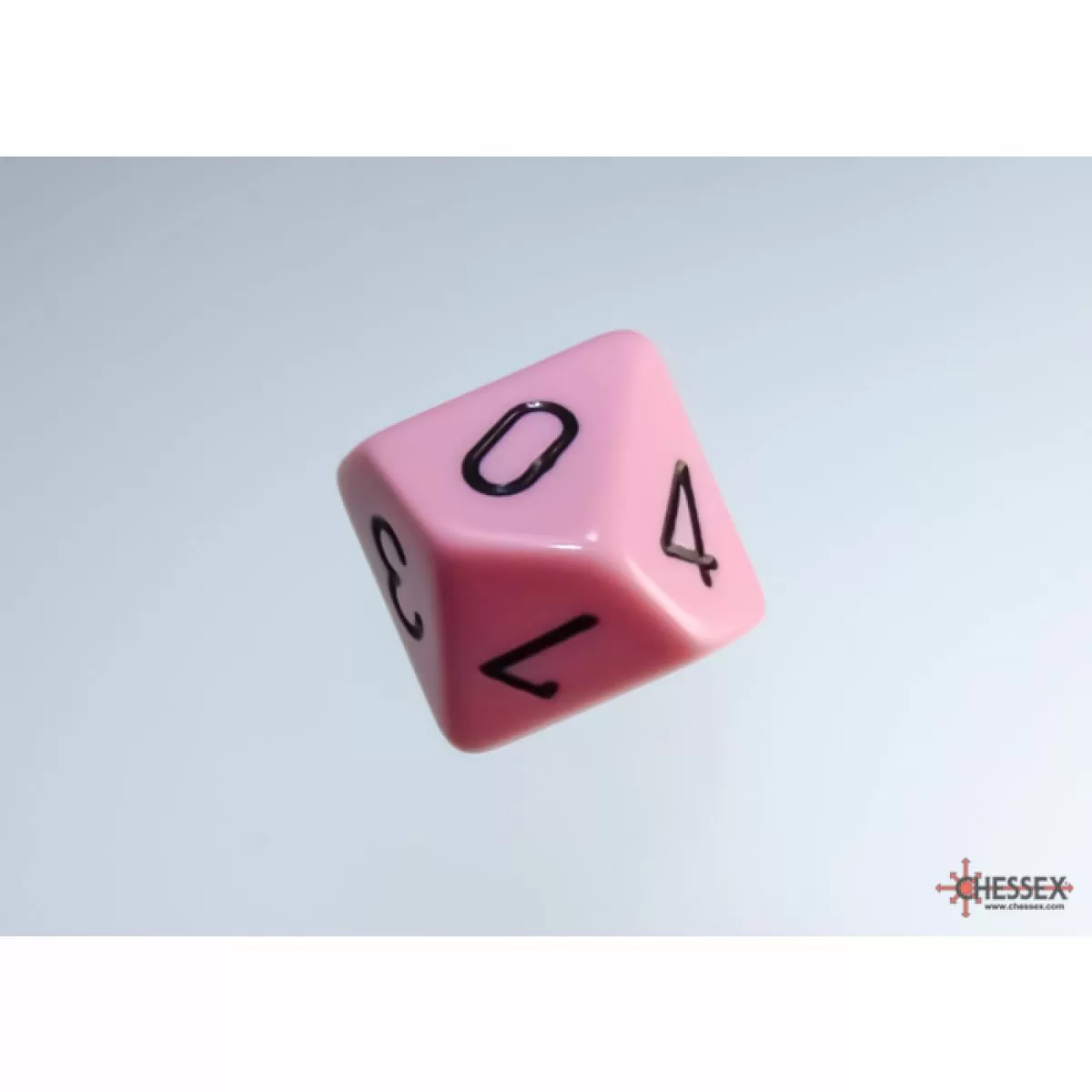 Chessex - Opaque Pastel Pink-black Set of Ten d10s - CHX25264 - Image 3