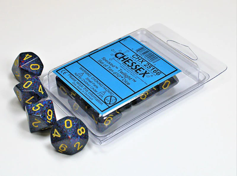 Chessex - Speckled Twilight d10 Dice 10-Piece Set