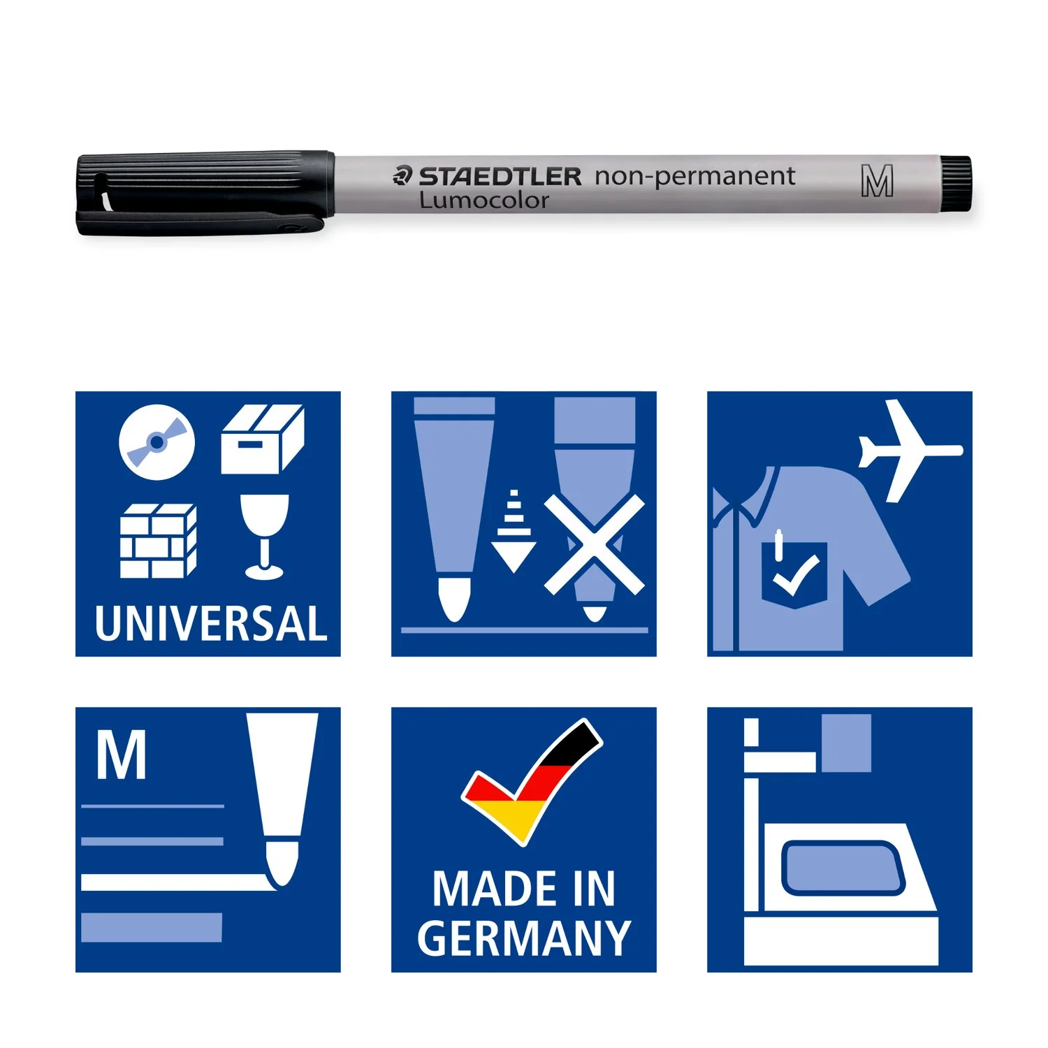 Chessex - Water Soluble Medium-Tip Single Marker - Black - Image 6