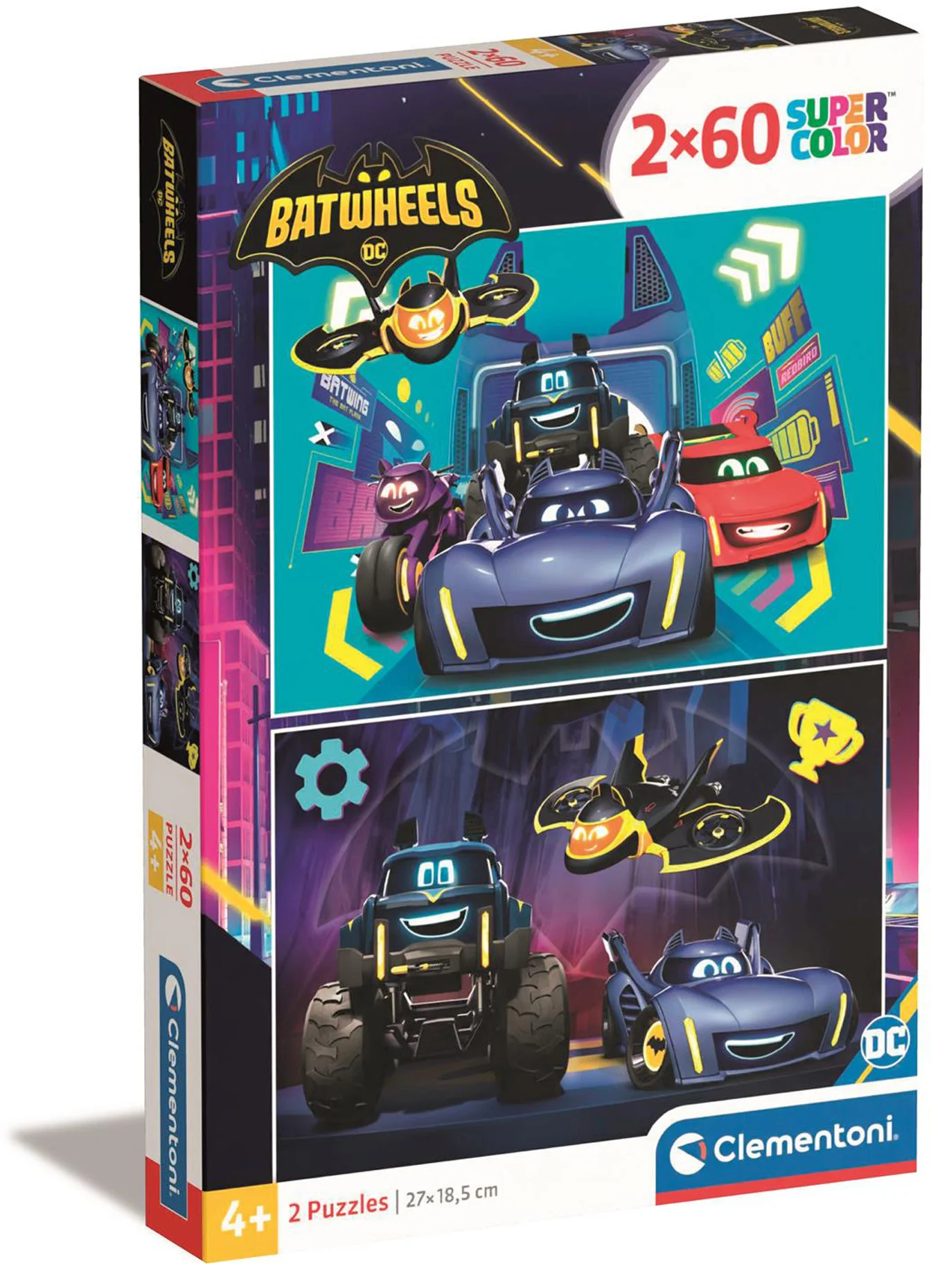 Clementoni - Batwheels - 2 x 60 Piece Jigsaw