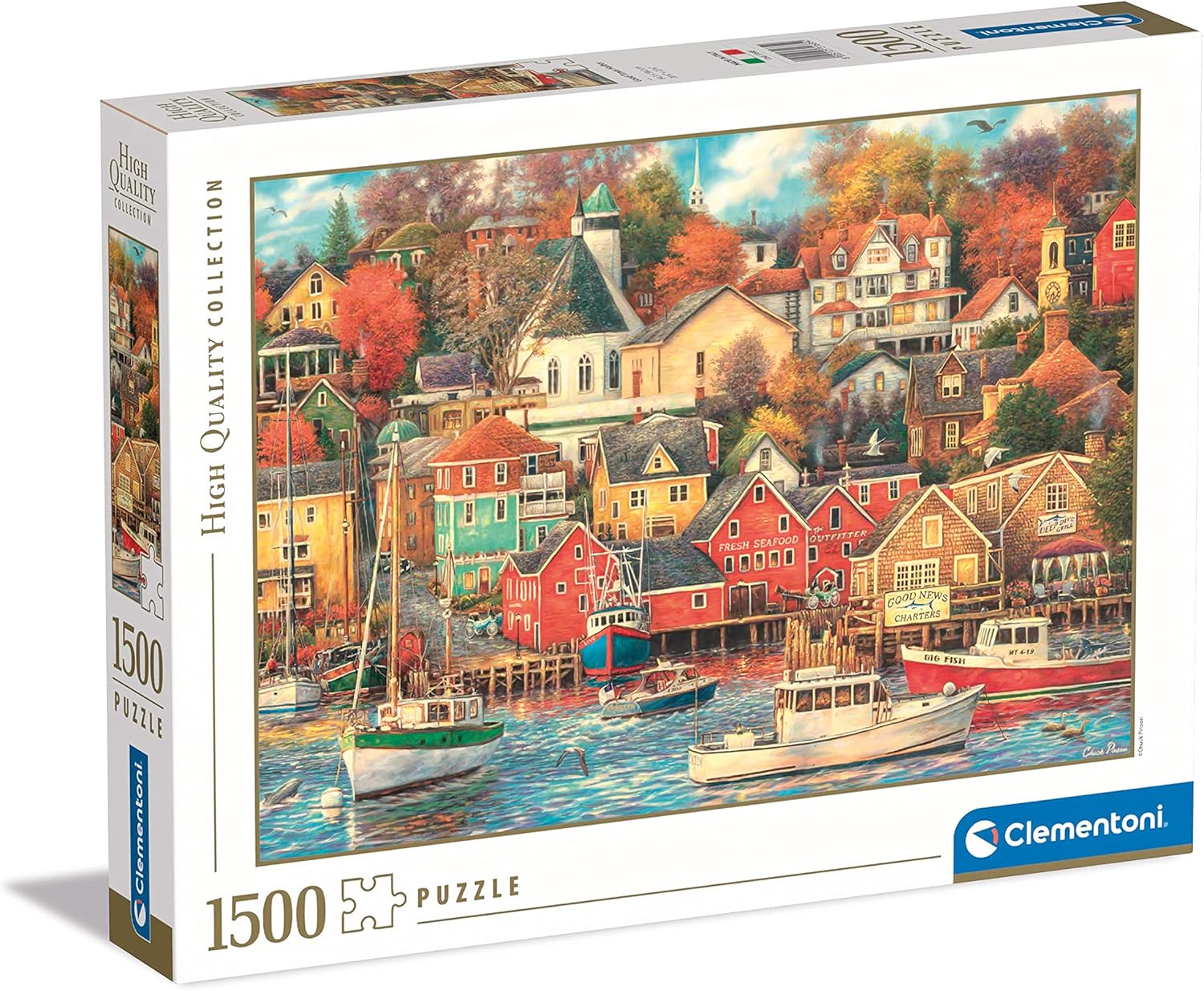 Clementoni - Good Times Harbour 1500 Piece Puzzle High Quality