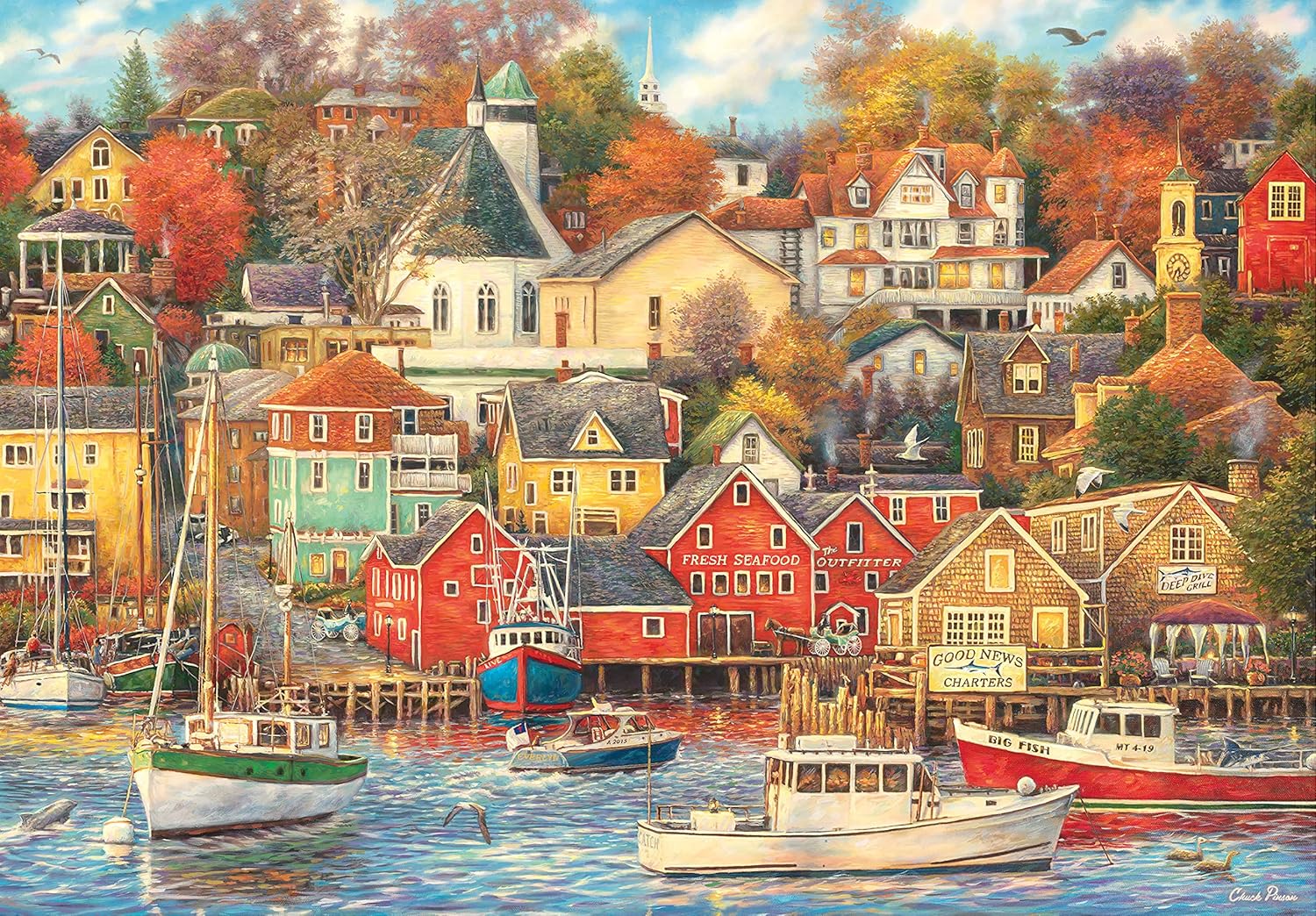 Clementoni - Good Times Harbour 1500 Piece Puzzle High Quality - Image 2