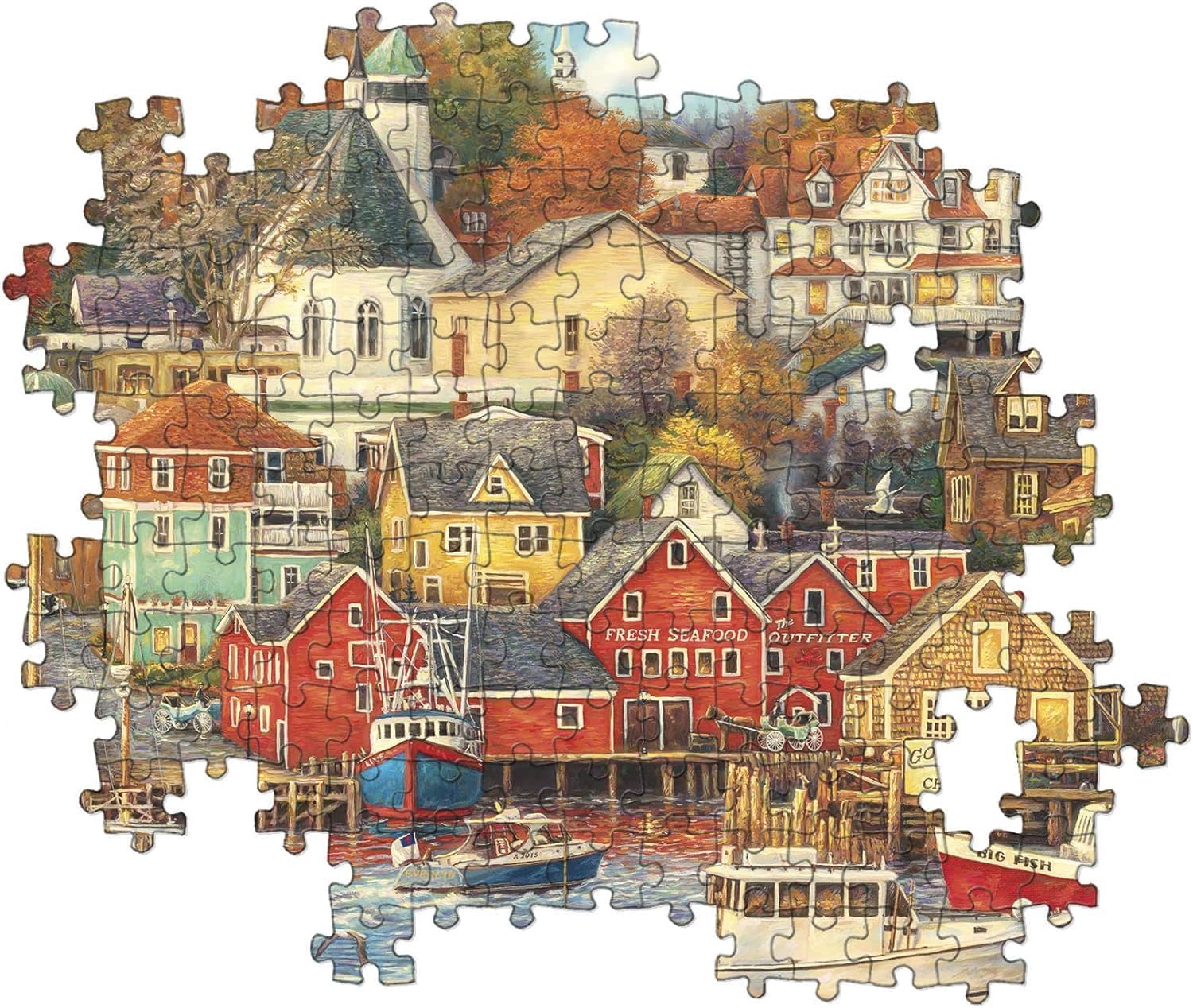 Clementoni - Good Times Harbour 1500 Piece Puzzle High Quality - Image 3