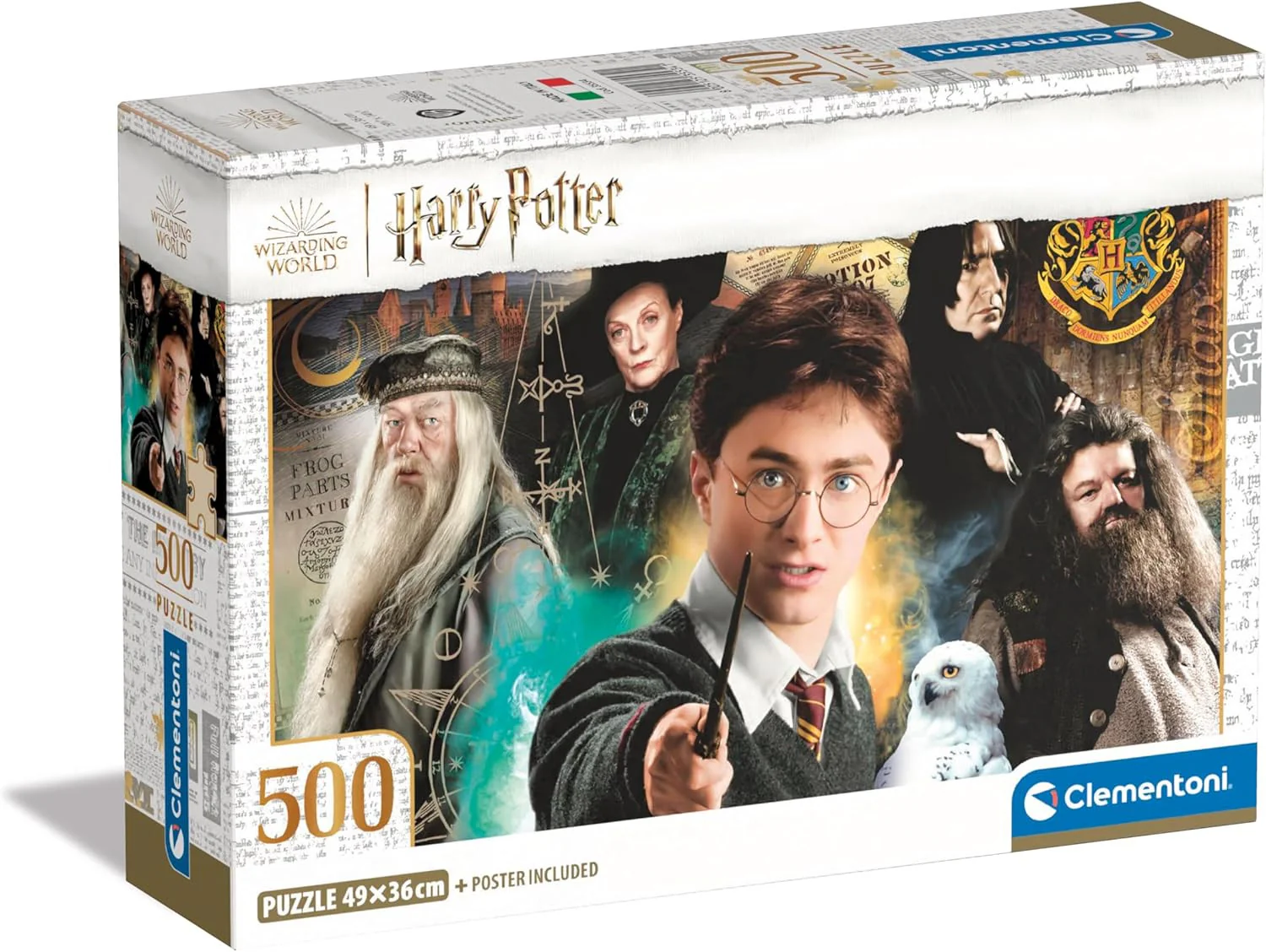 Clementoni Harry Potter Design 1 - 500 piece Puzzle with Poster