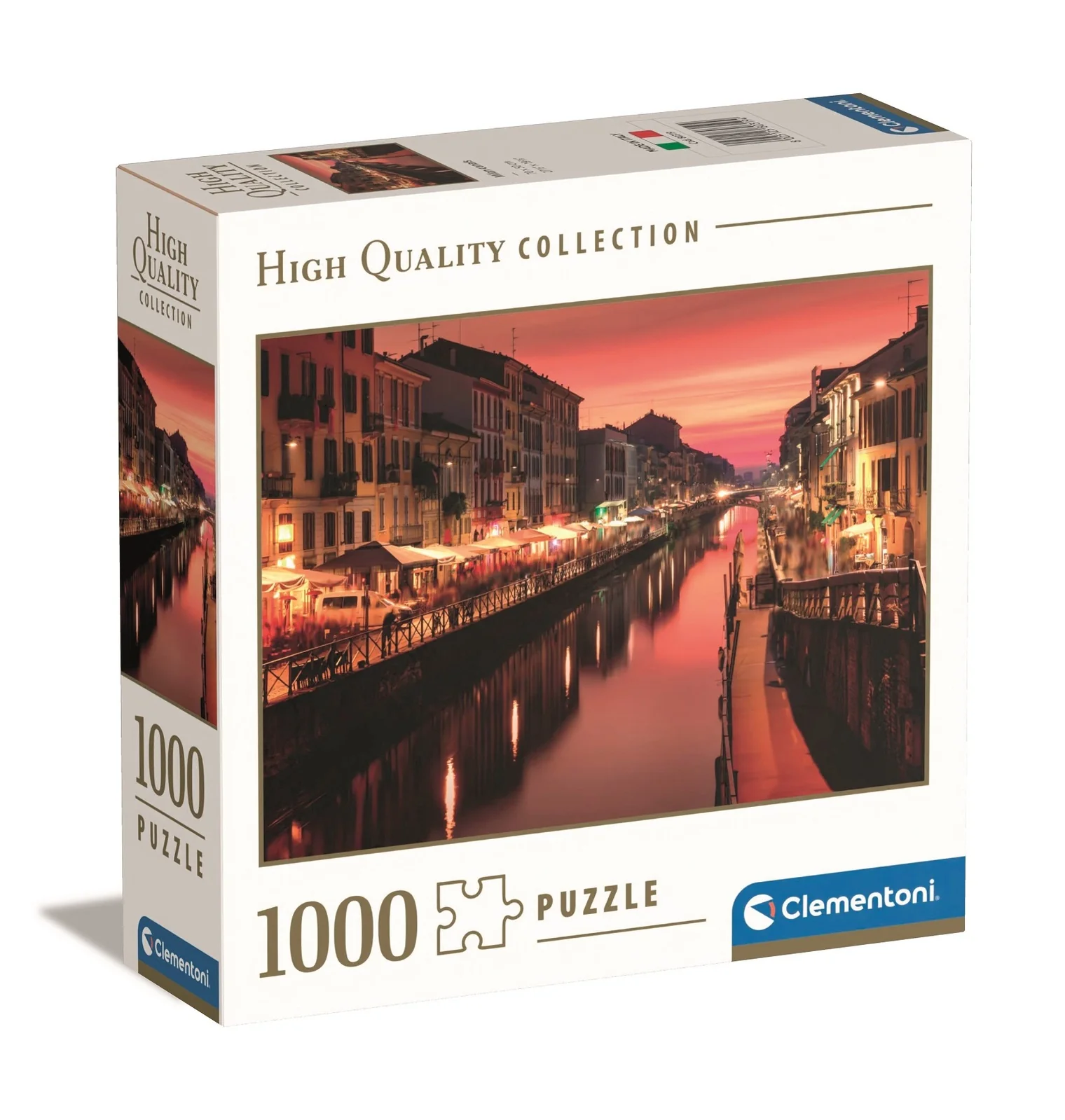 Clementoni - Milan Canals 1000 Piece Jigsaw (Sq Box)