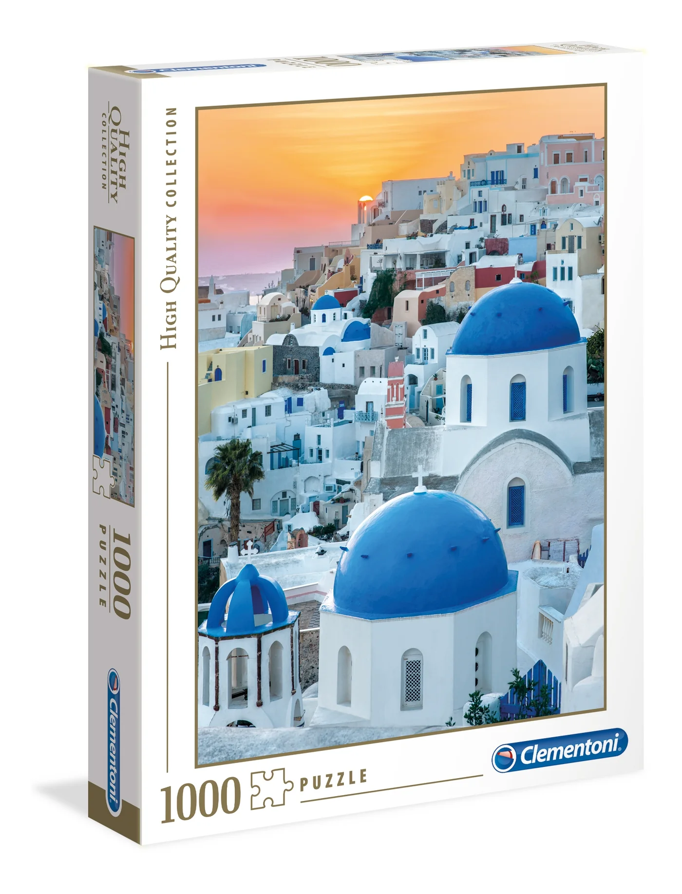 Clementoni - Santorini 1000 Piece Jigsaw (Sq Box)