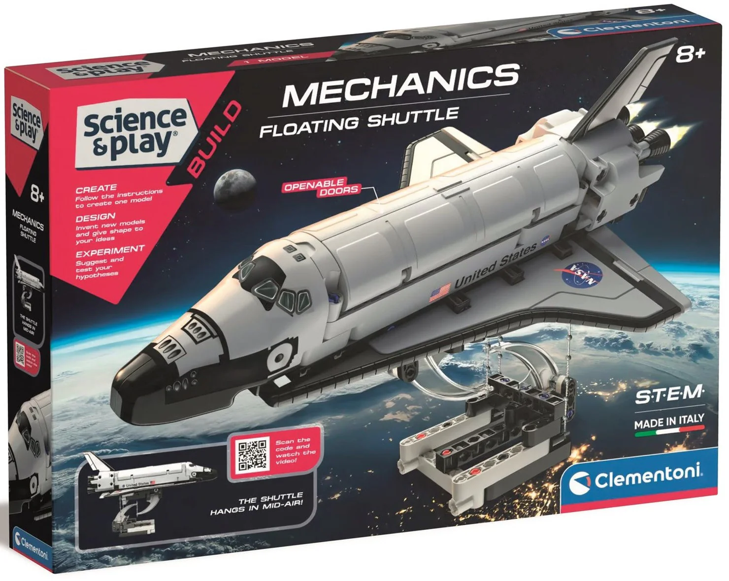Clementoni Science and Play Mechanics NASA Floating Shuttle Kit