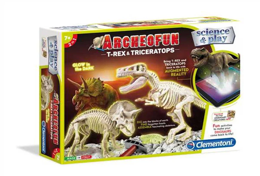 Clementoni Science & Play Archeofun T-Rex & Triceratop Dig Kit