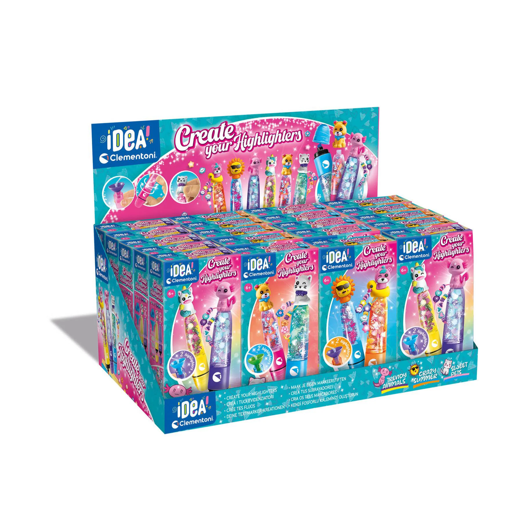 Clementoni Small Highlighter Lab 24-Pieces Display Unit