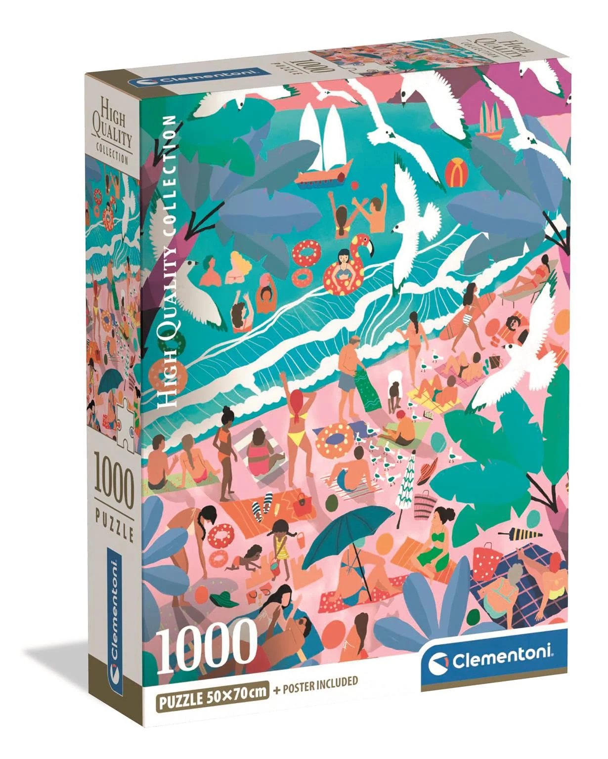 Clementoni - Sunday At The Beach 1000 Piece High Quality
