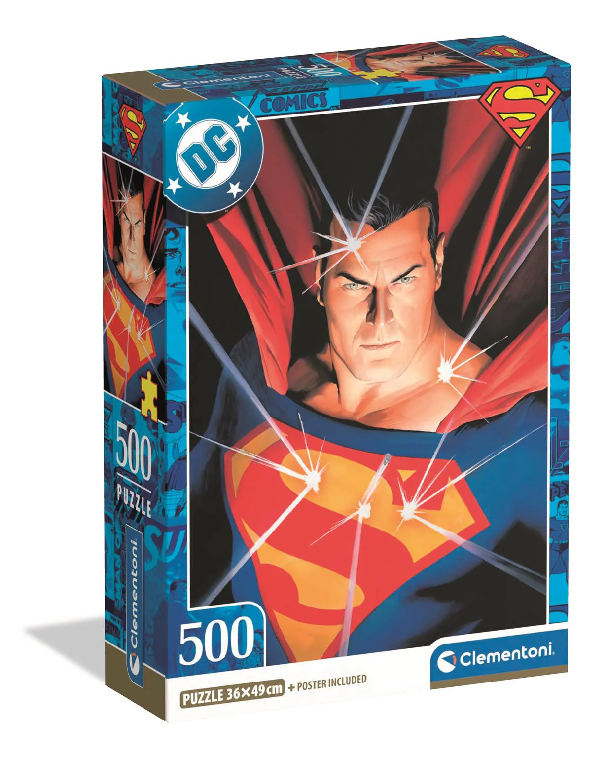 Clementoni Superman - 500 piece Puzzle with Poster