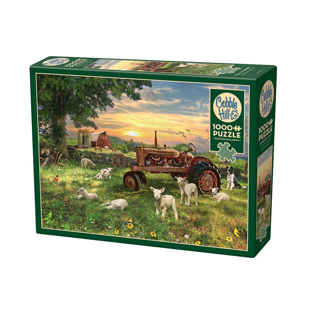 Cobble Hill - Field At Sunrise 1000 Piece Puzzle