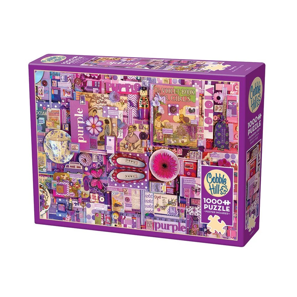 Cobble Hill - Rainbow Project 1000 Piece Puzzle Purple