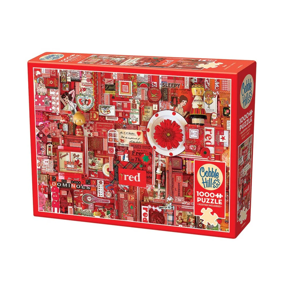 Cobble Hill - Rainbow Project 1000 Piece Puzzle Red