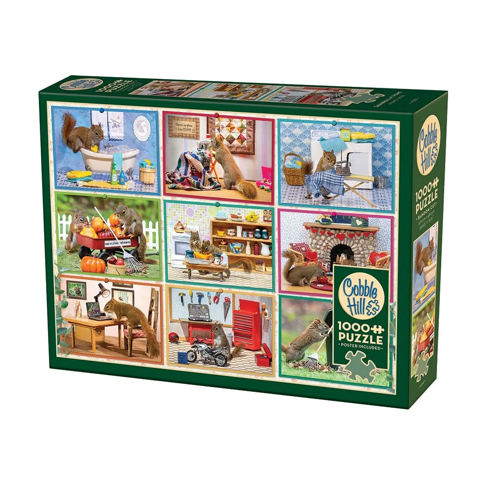 Cobble Hill - Squirrels At Home 1000 Piece Puzzle