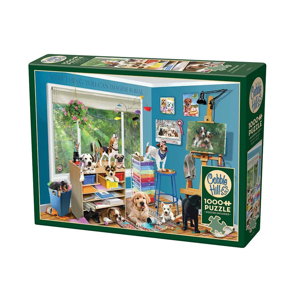 Cobble Hill - Studio Pups 1000 Piece Puzzle