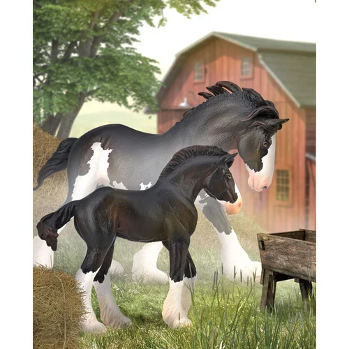 Collecta Clydesdale Foal Black - M - Image 2