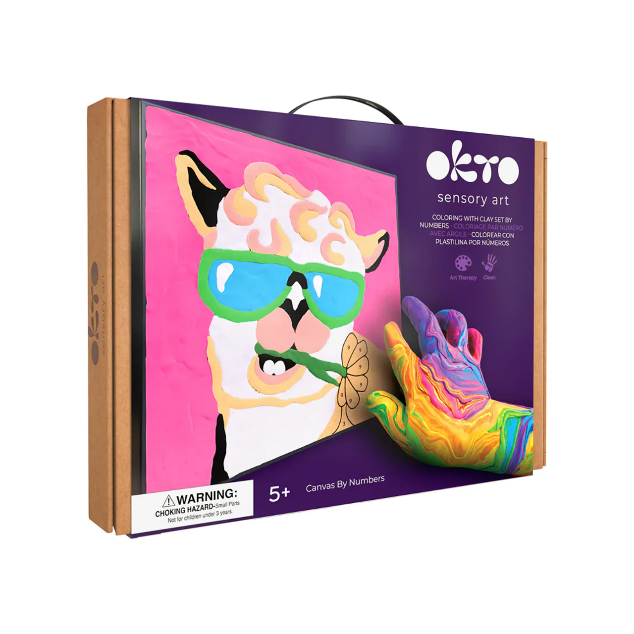 Coloring with Clay Set - Llama - 29x29cm