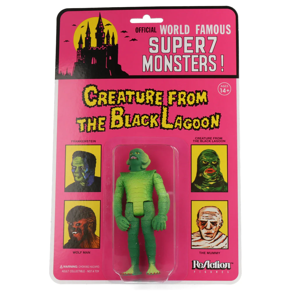 Creature from the Black Lagoon (1954) - The Creature World Famous Super Monsters Wide Sculpt ReAction 3.75” Action Figure