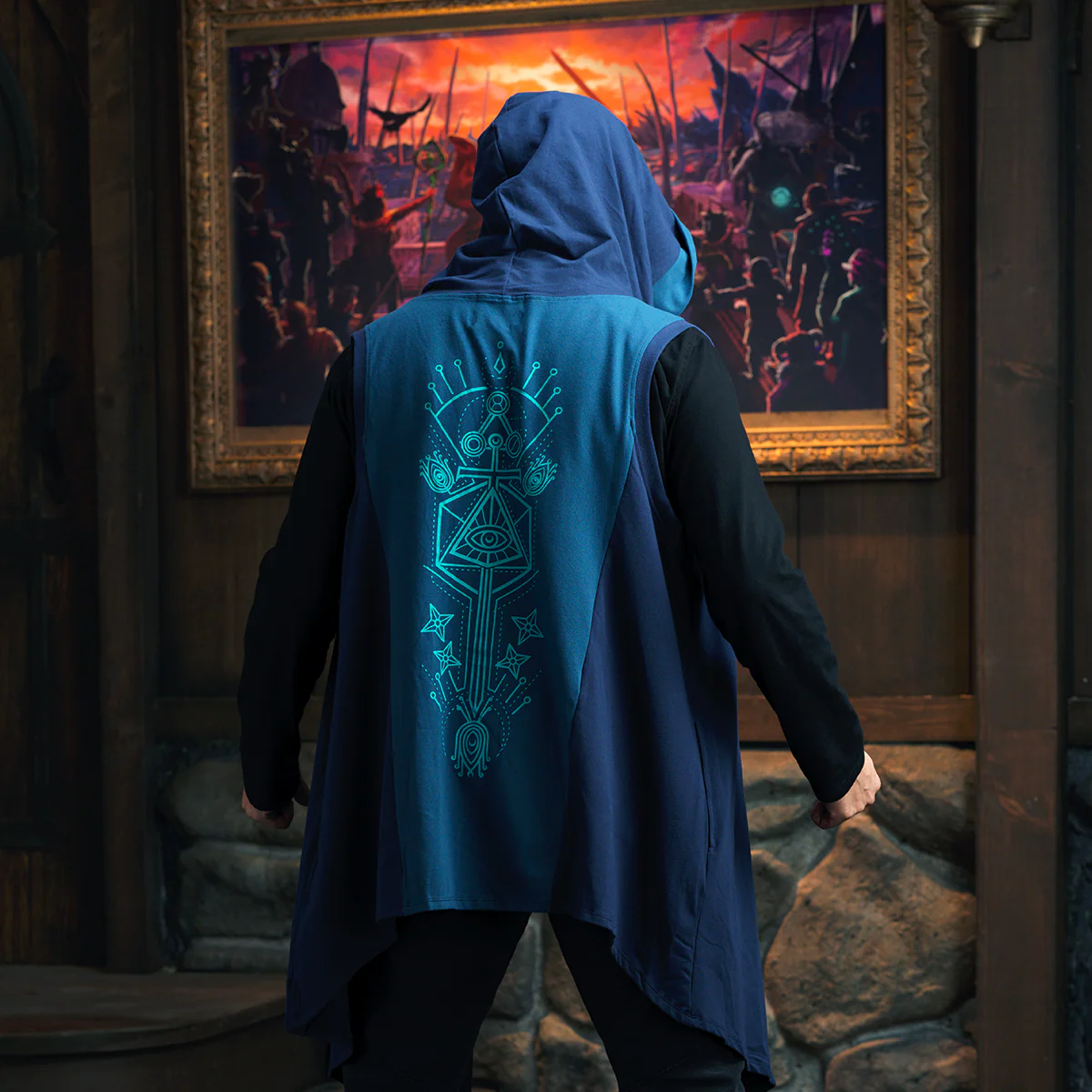 Critical Role Beauty of Exandria: In Motion Beauregard Lionett Sleeveless Hooded Cardigan X-Large - Image 4