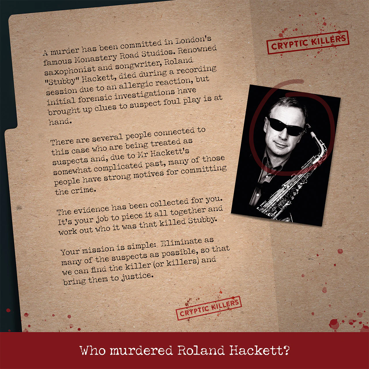 Cryptic Killers - Murder of a Musician - Image 4