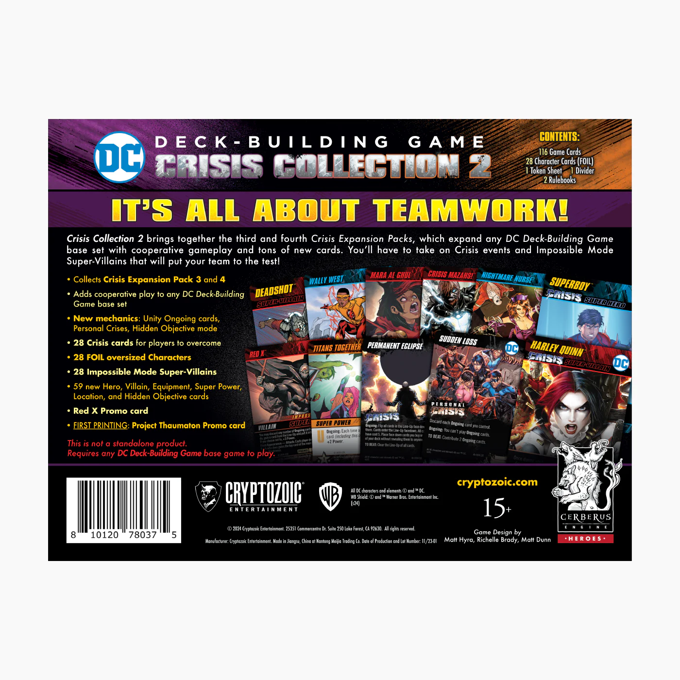 Cryptozoic DC Deck Building Game: Crisis Expansion Pack 3 and 4 - Image 5