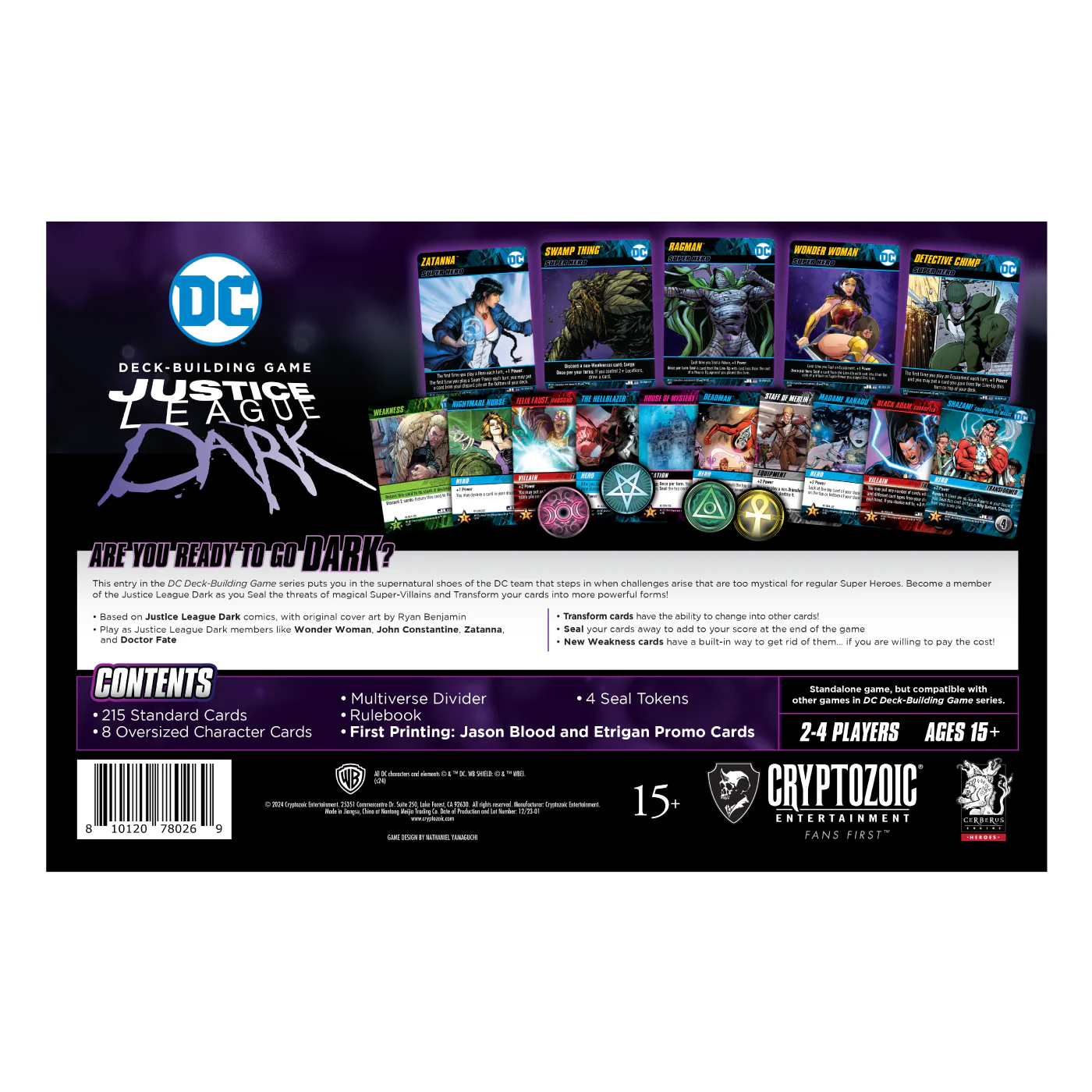 Cryptozoic DC Deck Building Game: Dark Justice League Dark - Image 4