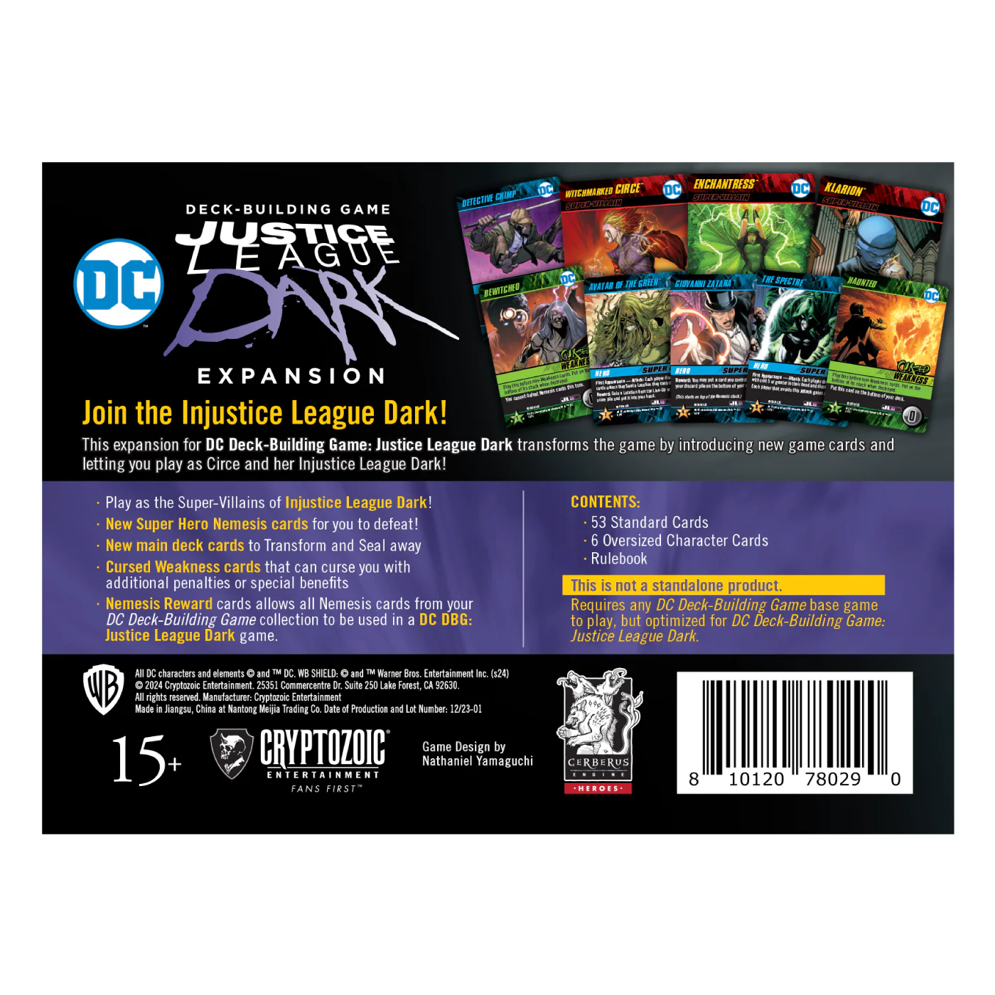 Cryptozoic DC Deck Building Game: Dark Justice League Dark Expansion - Image 5