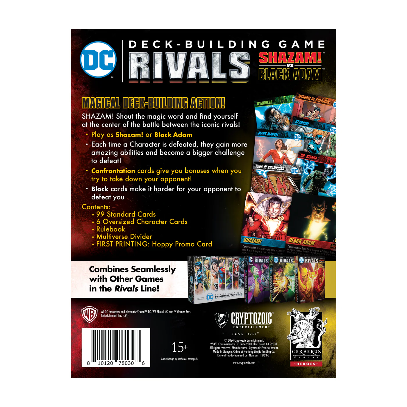 Cryptozoic DC Deck Building Game: Rivals Shazam! vs Black Adam - Image 4
