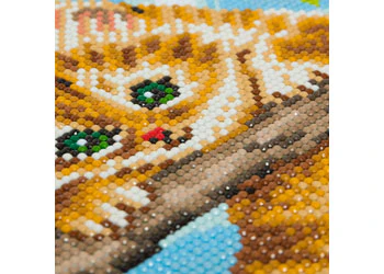 Crystal Art - Cherry Kitten 30x30cm Kit - Image 3