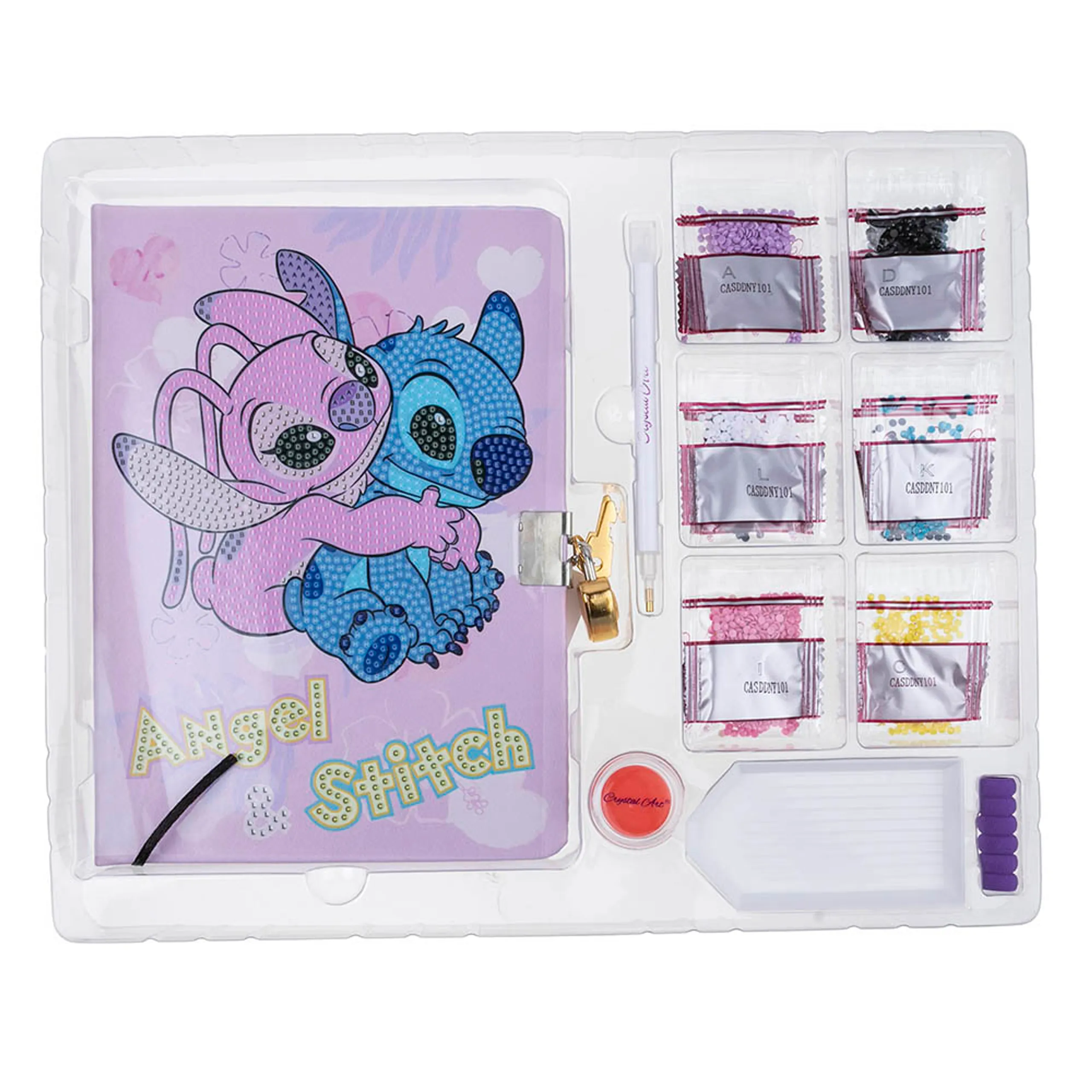 Crystal Art Secret Diary - Stitch & Angel - Image 3
