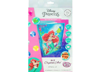Crystal Art - The Little Mermaid Notebook 18x26cm