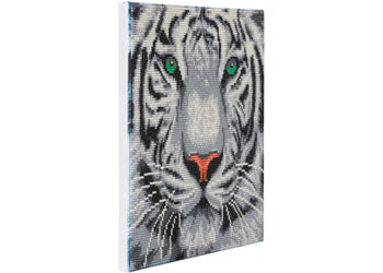 Crystal Art - White Tiger 30x30cm Kit - Image 5