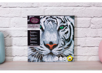 Crystal Art - White Tiger 30x30cm Kit - Image 6