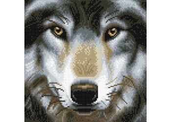 Crystal Art - Wolf 30x30cm Kit - Image 3
