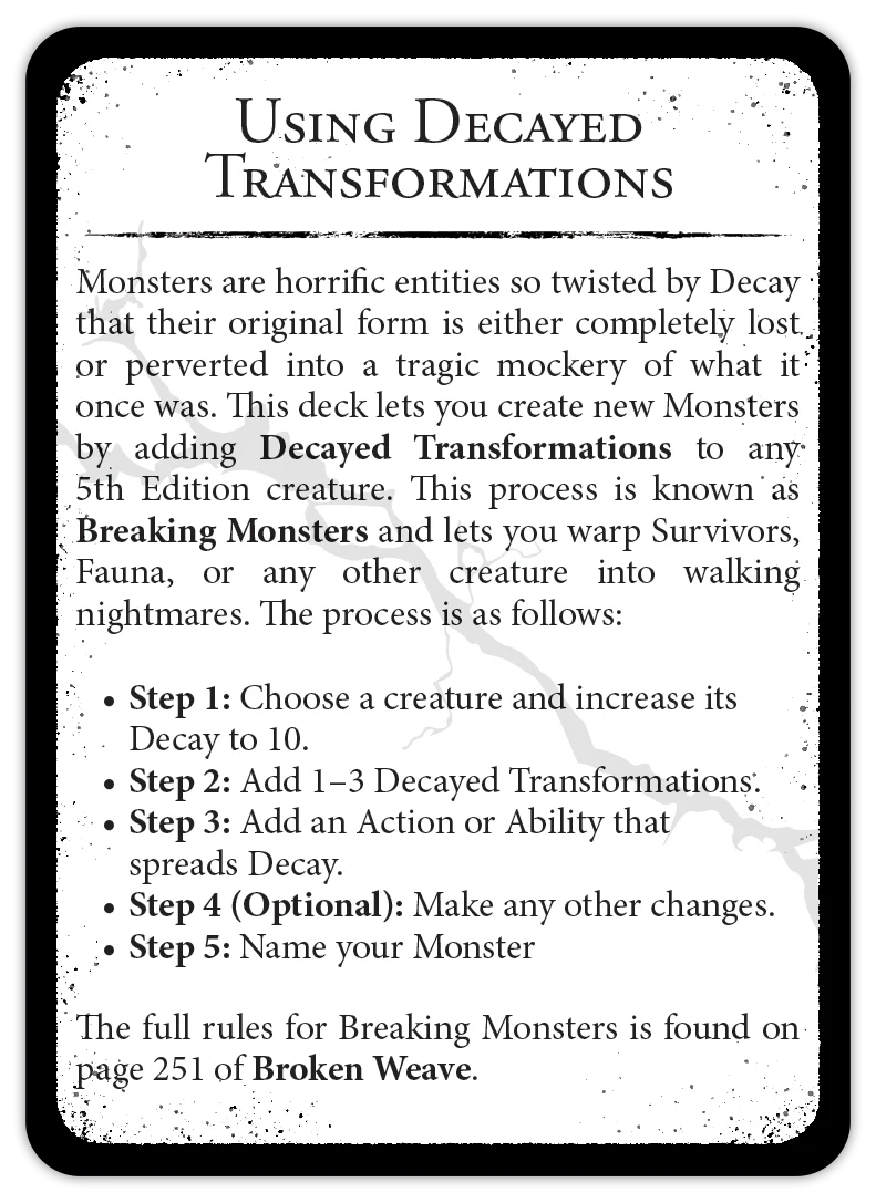 Cubicle 7 Broken Weave Deck of Broken Things - Image 5