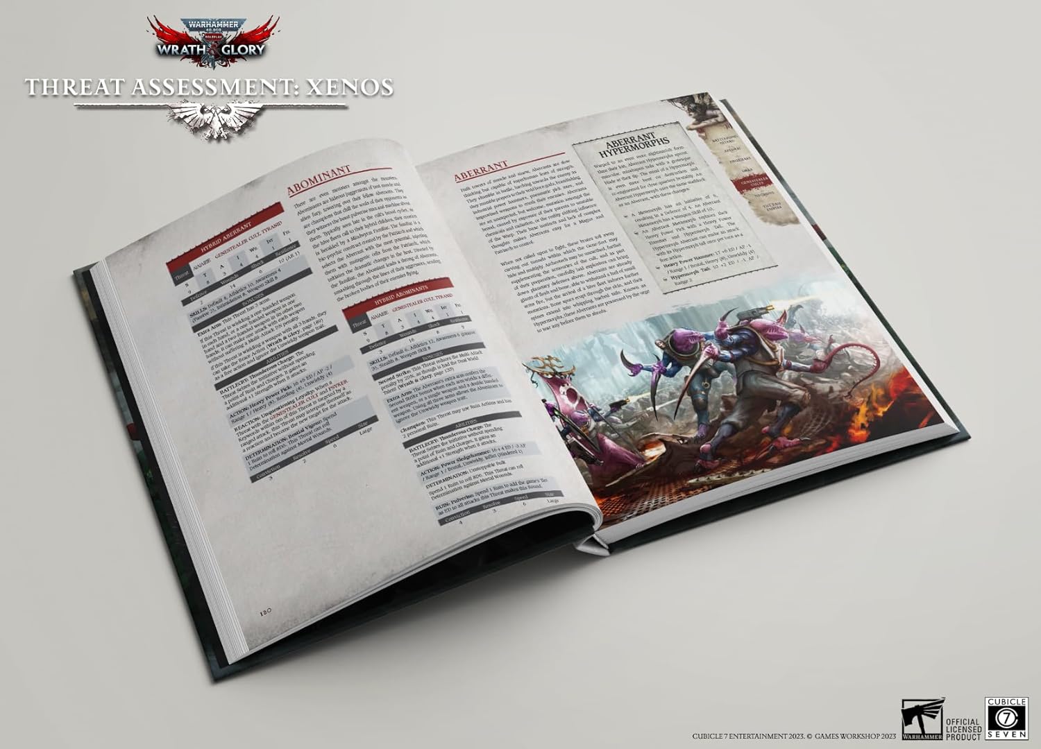 Cubicle 7 Warhammer 40K Wrath & Glory Threat Assessment Xenos Book - Image 2