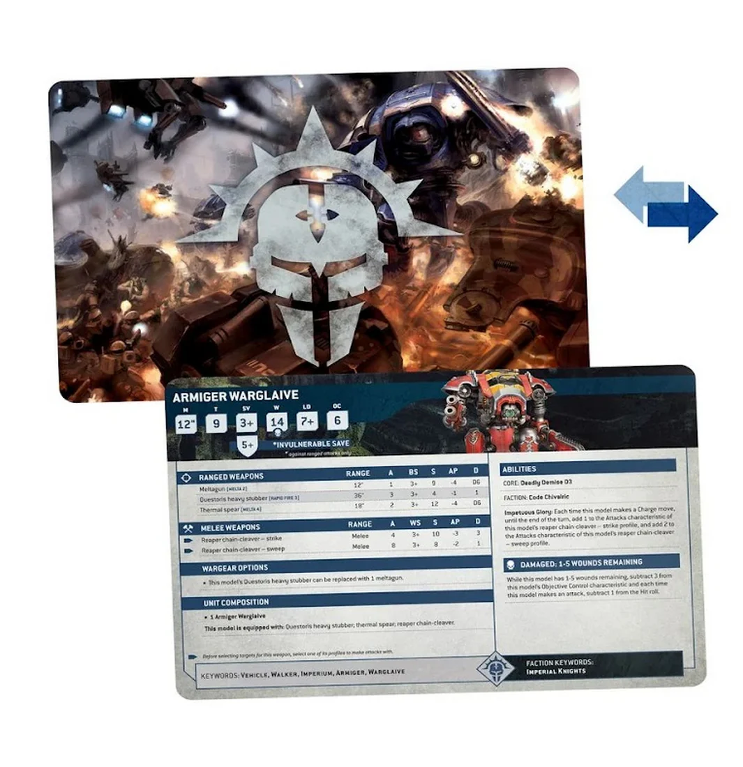 Datasheet Cards: Imperial Knights (Eng) (54-02) - Image 3