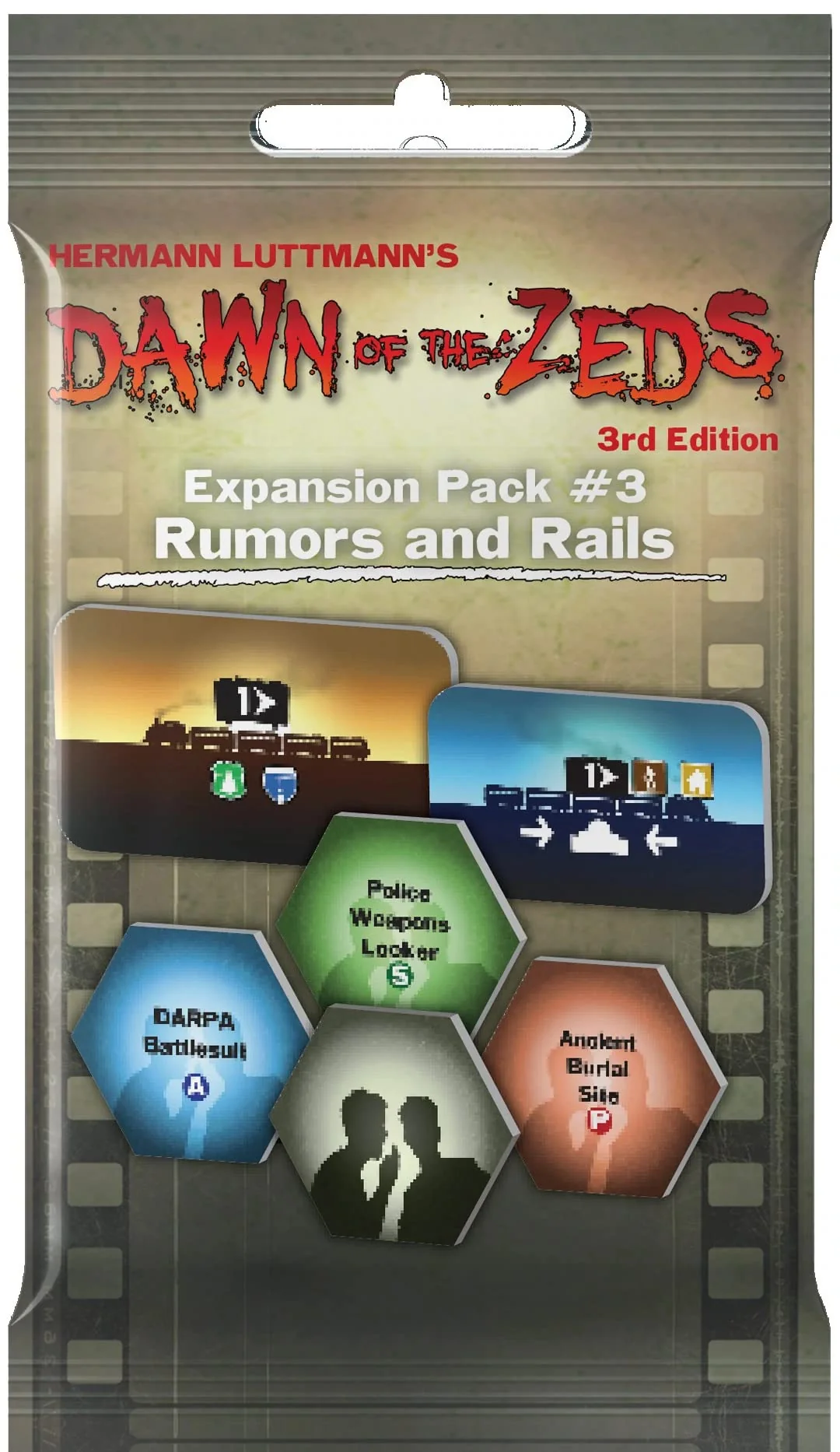 Dawn of the Zeds (Third Edition): Expansion Pack #3 – Rumors and Rails