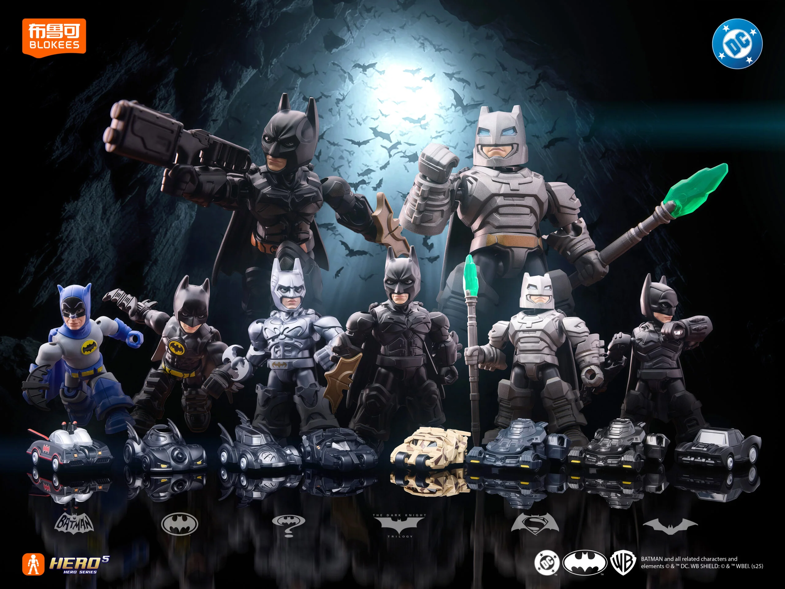 DC Defender Version 01 Legendary Batman Assemble Figure Blind Box Dispaly - 12 in 1