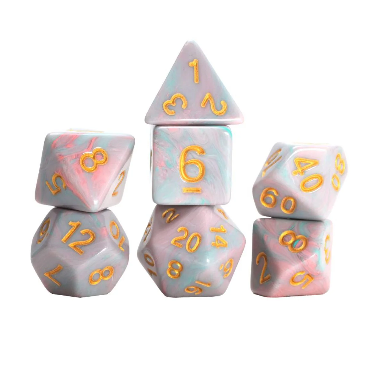 Dice Set - Pink Unicorn