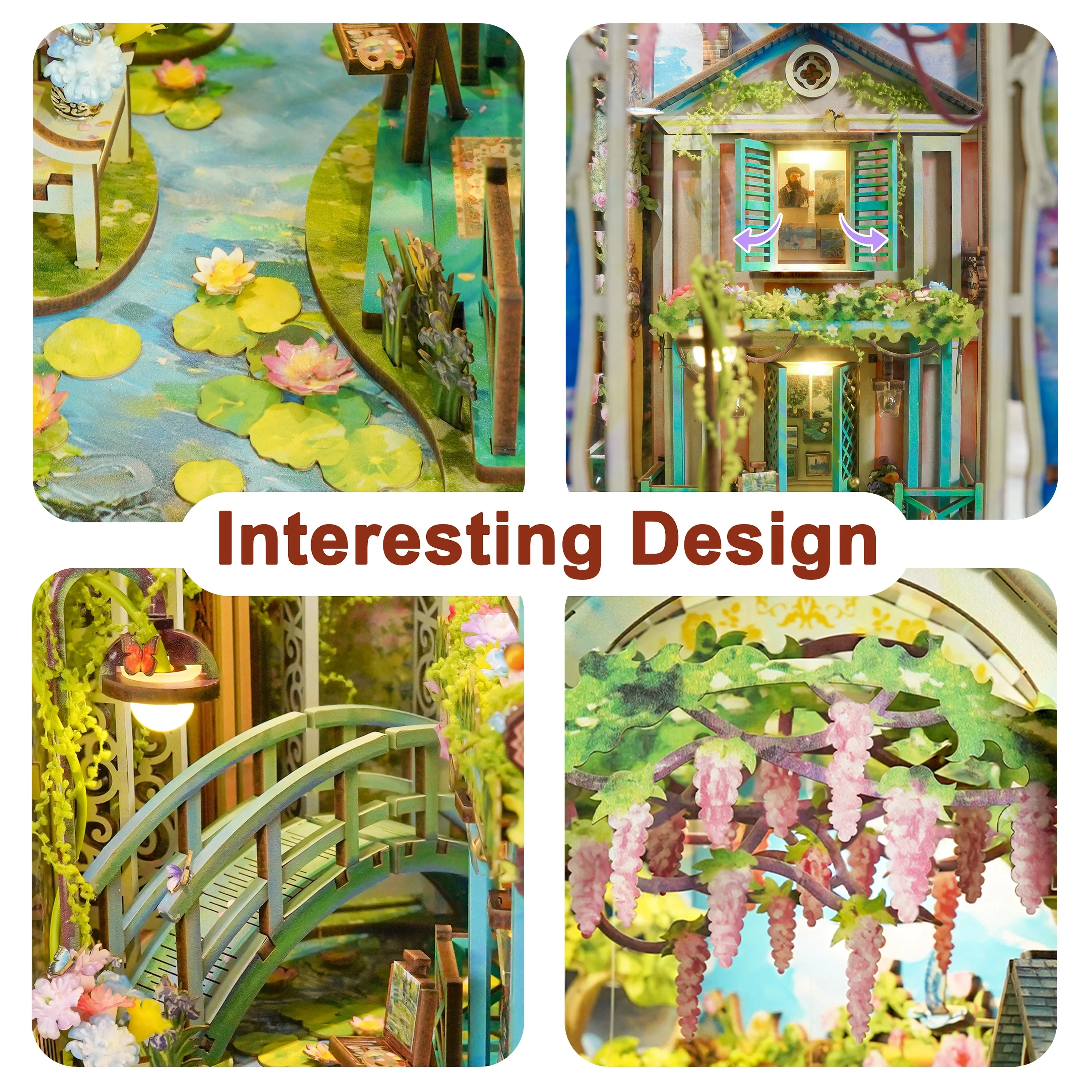 DIY Book Nook Giverny Garden - Image 5
