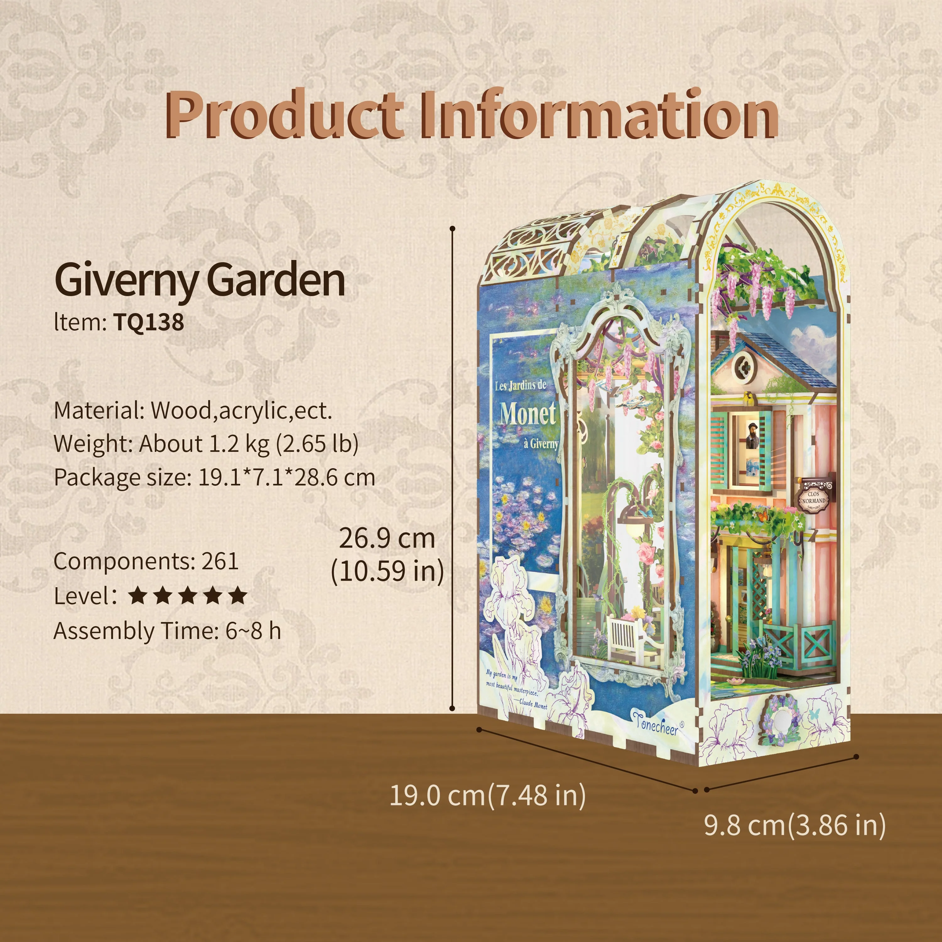 DIY Book Nook Giverny Garden - Image 6